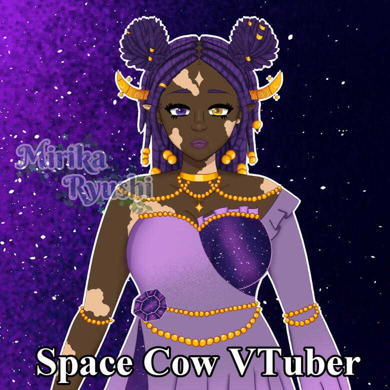 Space Cow Vtuber (Model + Rig)