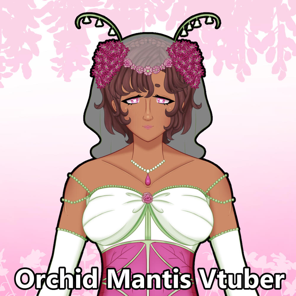 Orchid Mantis Vtuber (Model+Rig)